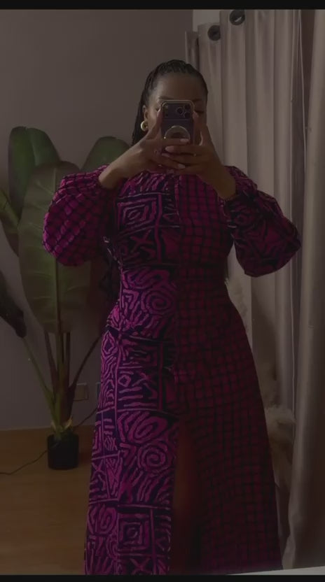 Robe Ankara Violet